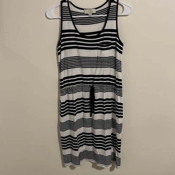 Olive & Oak Dresses & Skirts - OLIVE & OAK Black and White Striped Tank Sundress Size S